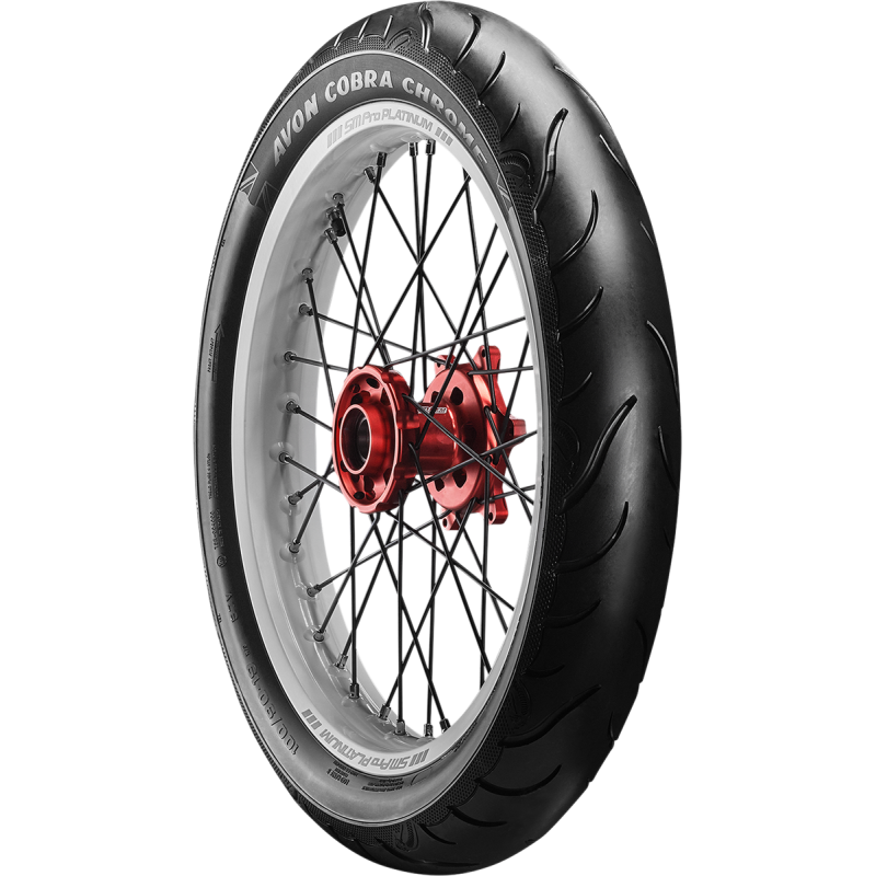 100/90-19 57V AV91 COBRA CHROME WWW FRONT