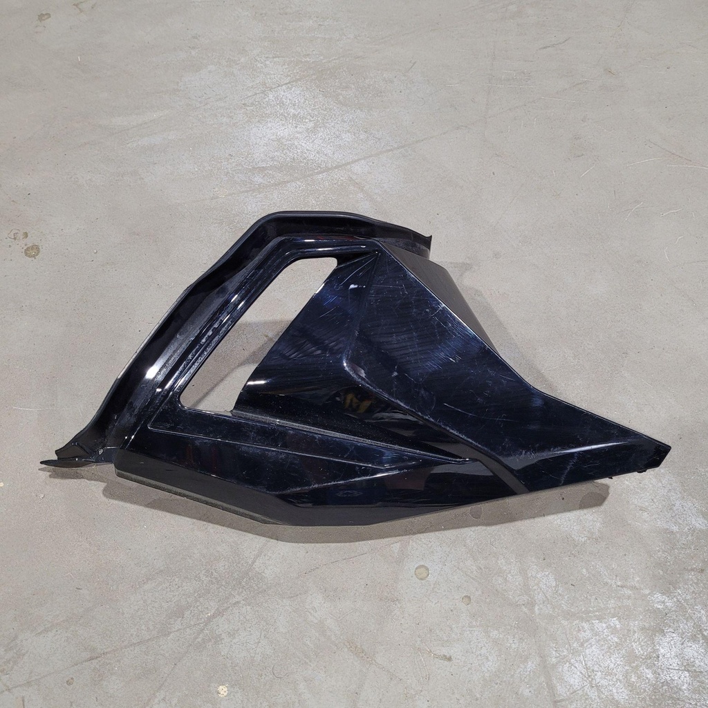 Deep Black, LH Side Bottom Pan Panel Deep Black Foot Panel Closed With Large Hole Models