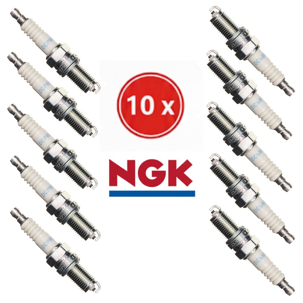 Lot de 10 Bougies NGK DCPR8E (Plus Froide) - Pour Harley-Davidson Stage 1 / Moteur Préparé