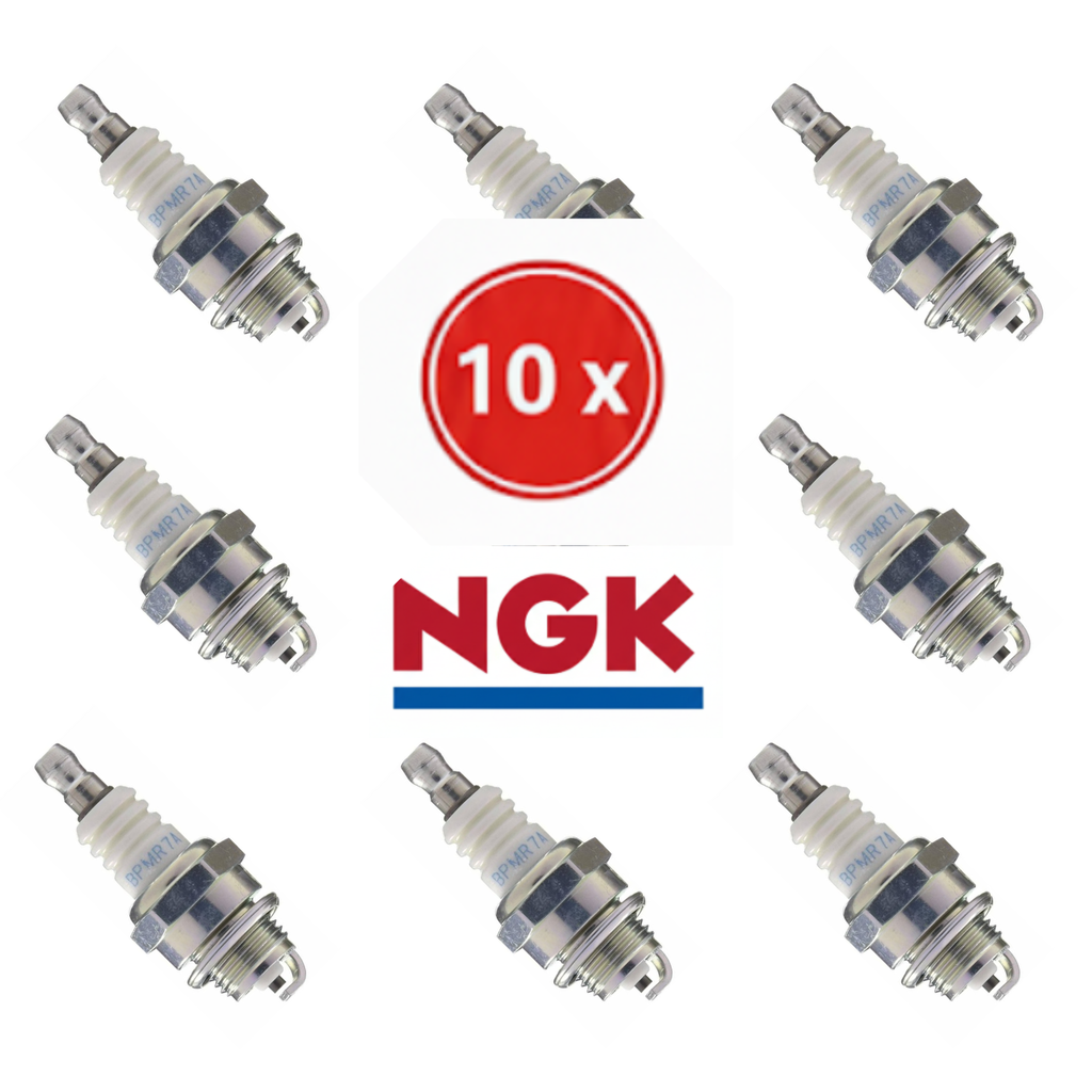 [BPMR7A] Lot de 10 Bougies NGK BPMR7A - La Référence pour Scie à Chaîne, Souffleuse & Coupe-Herbe (Stihl/Husqvarna)