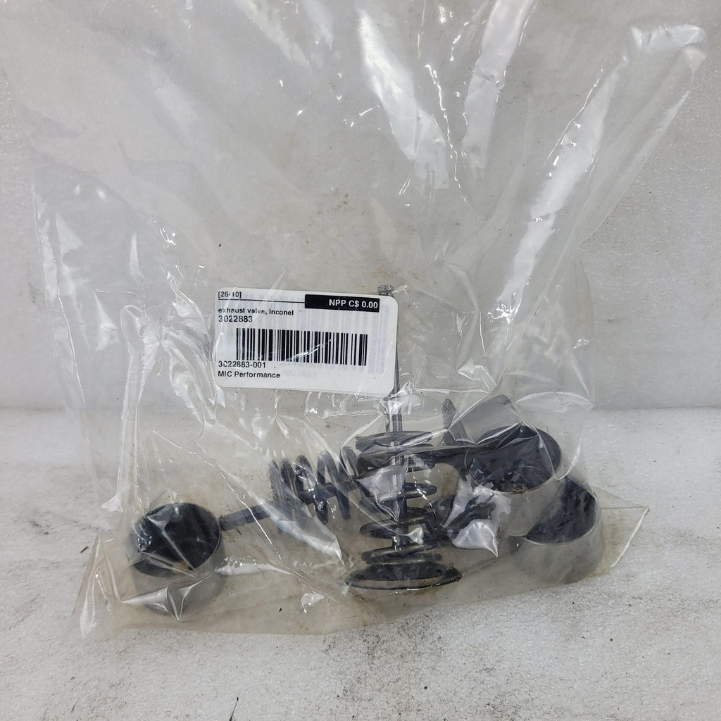 [3022883-001] exhaust valve, inconel