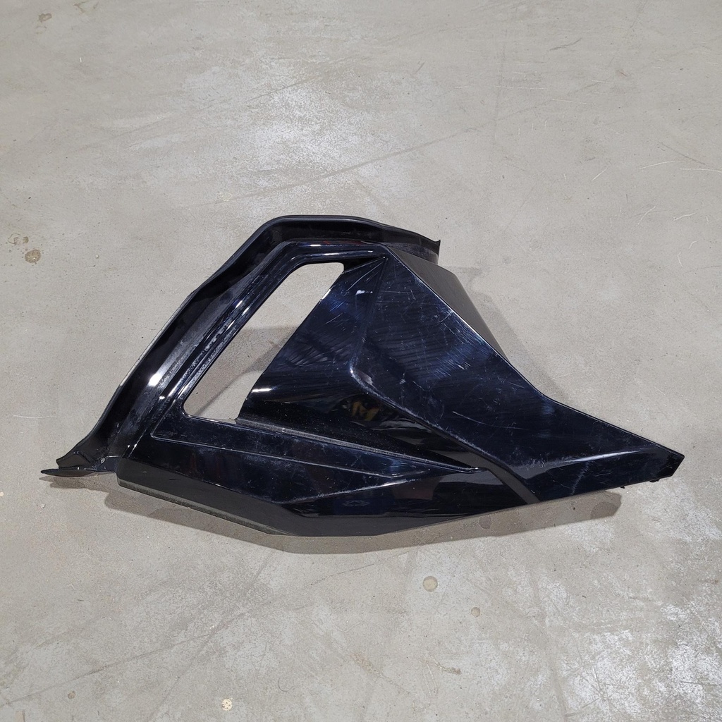 [502007480-001] Deep Black, LH Side Bottom Pan Panel Deep Black Foot Panel Closed With Large Hole Models