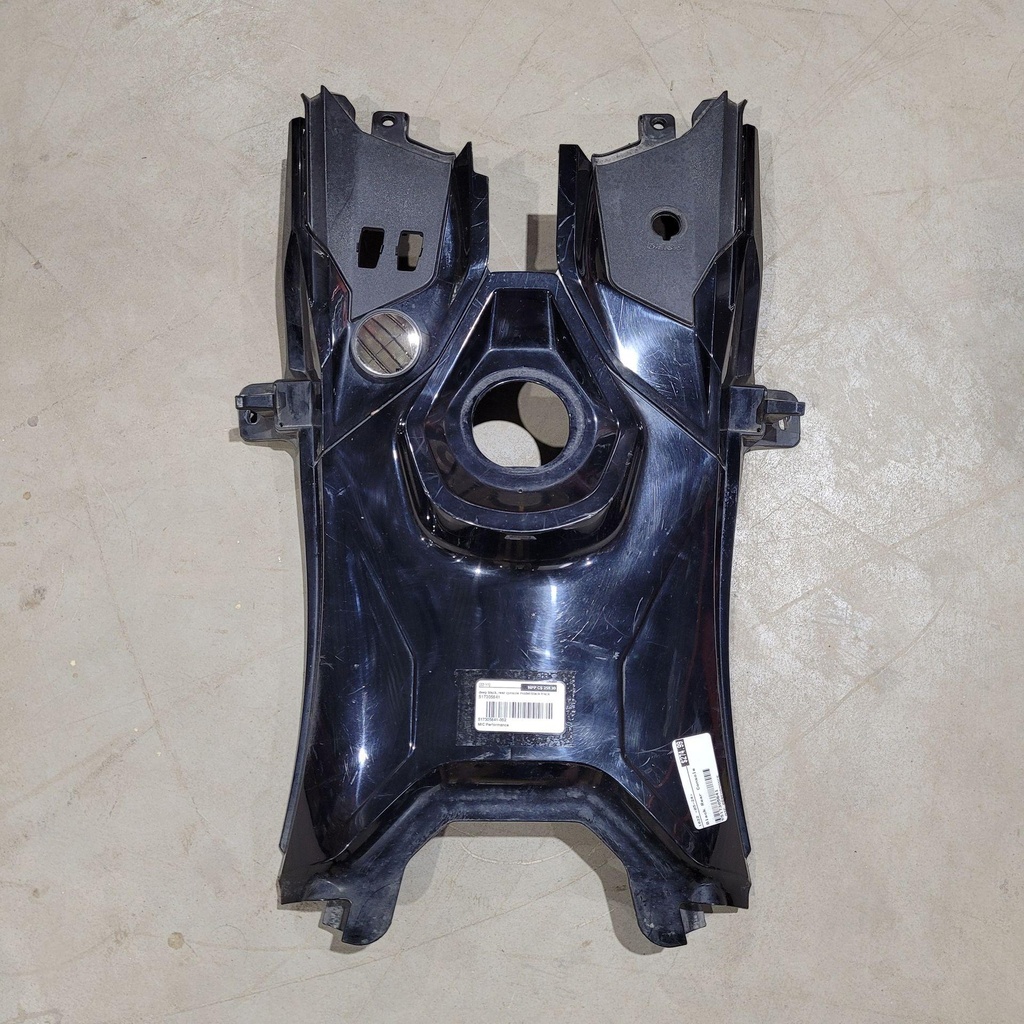 deep black, rear console
