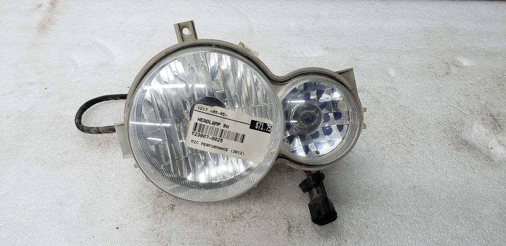 [23007-0025-001] Headlamp RH (23007-0025-001)