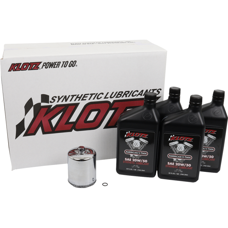 [10-3601-0849] BASIC 4 QUART SYNTHETIC ENGINE OIL AND CHROME FILTER KIT